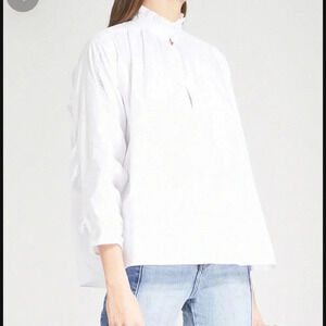Maje lamier poplin cotton blouse